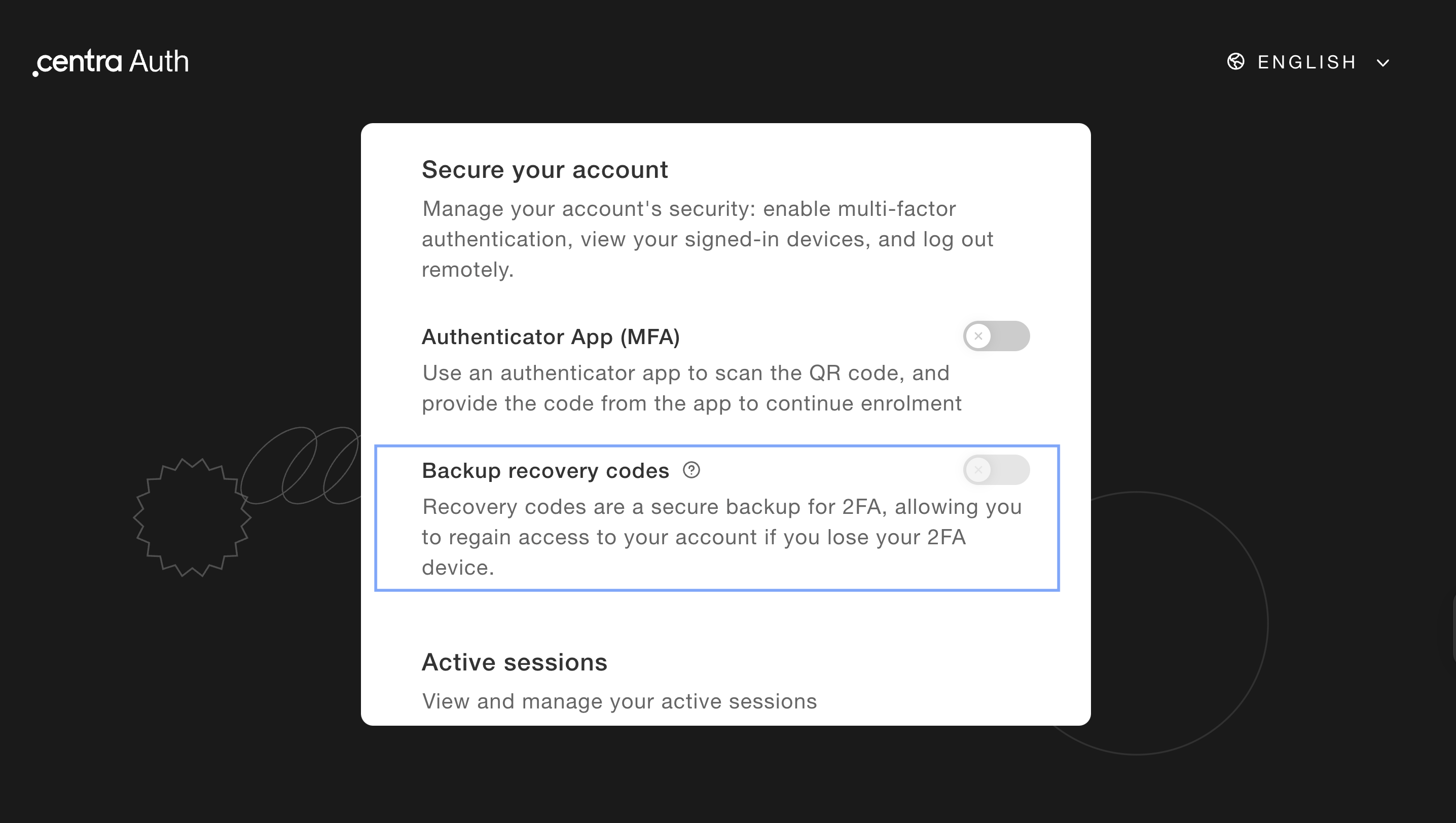 Enforce MFA Settings for admin